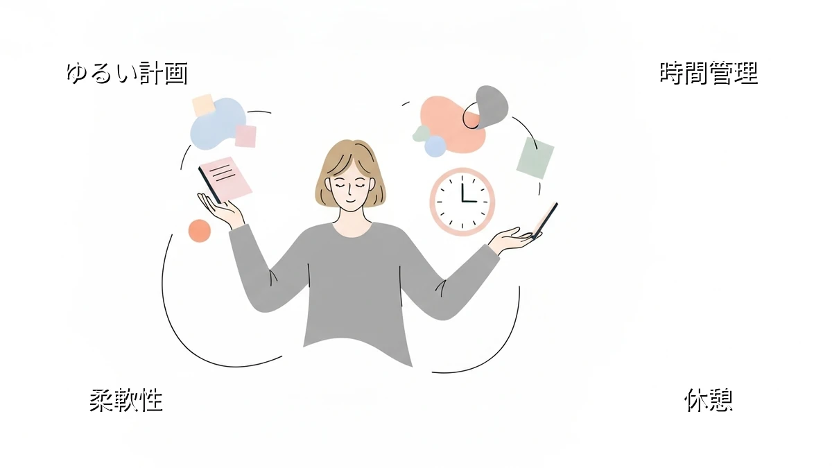 忙しい人が時間管理に疲れない!自分を助ける「ゆるい計画」の始め方