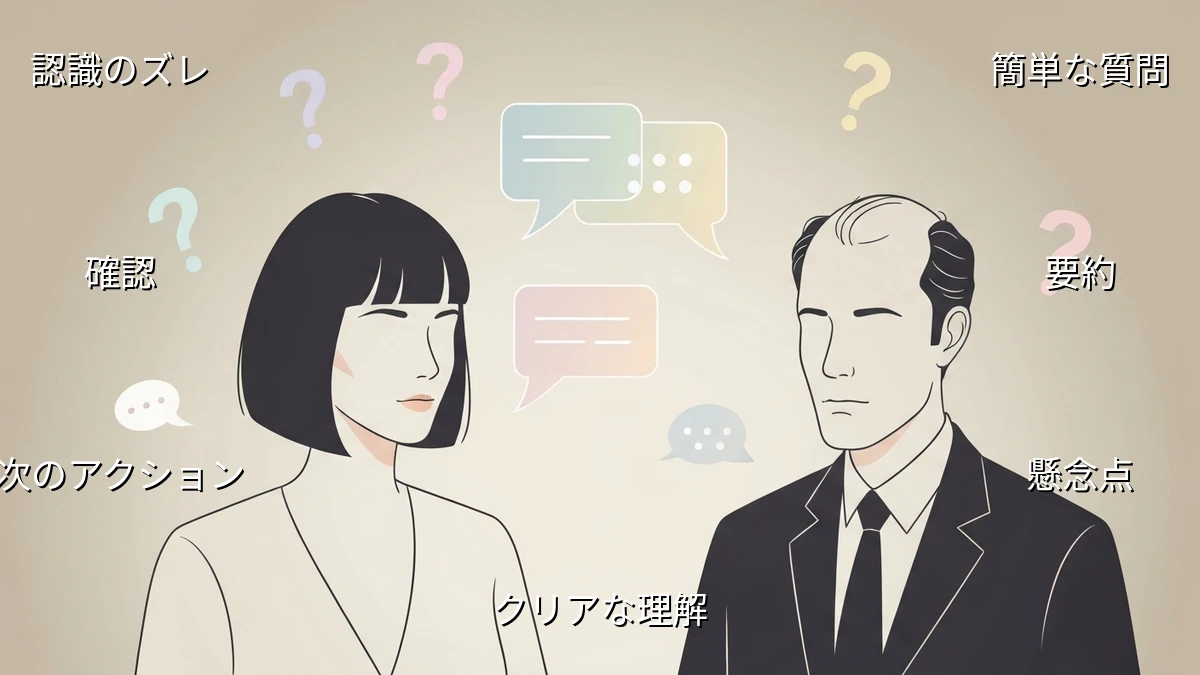 忙しい人が会議で認識のズレを減らす！簡単な質問のコツ